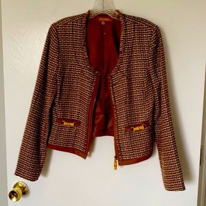 Ellen Tracy Tweed Jacket Sz 2